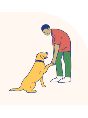 SAImage5 Separation Anxiety Petting Dog